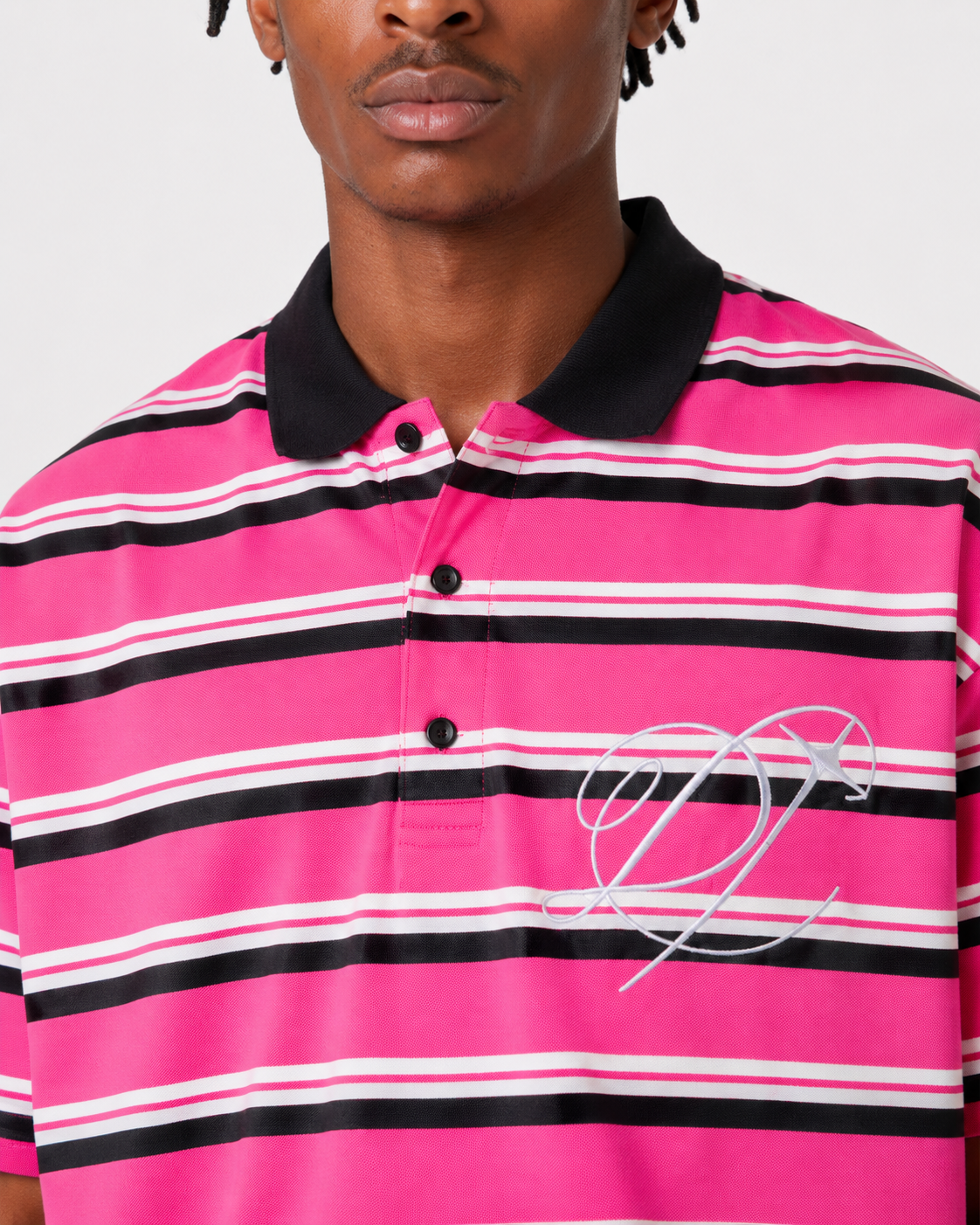 College Dropout Polo, collar and embroidered chest detail