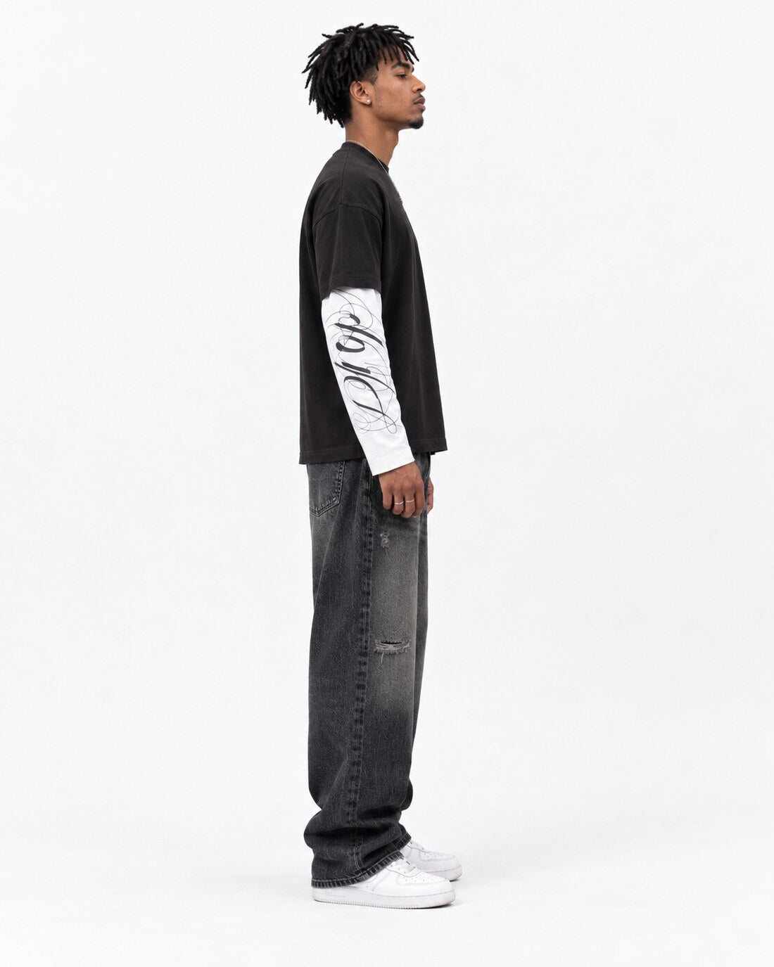 Heritage Long Sleeve — side profile on model