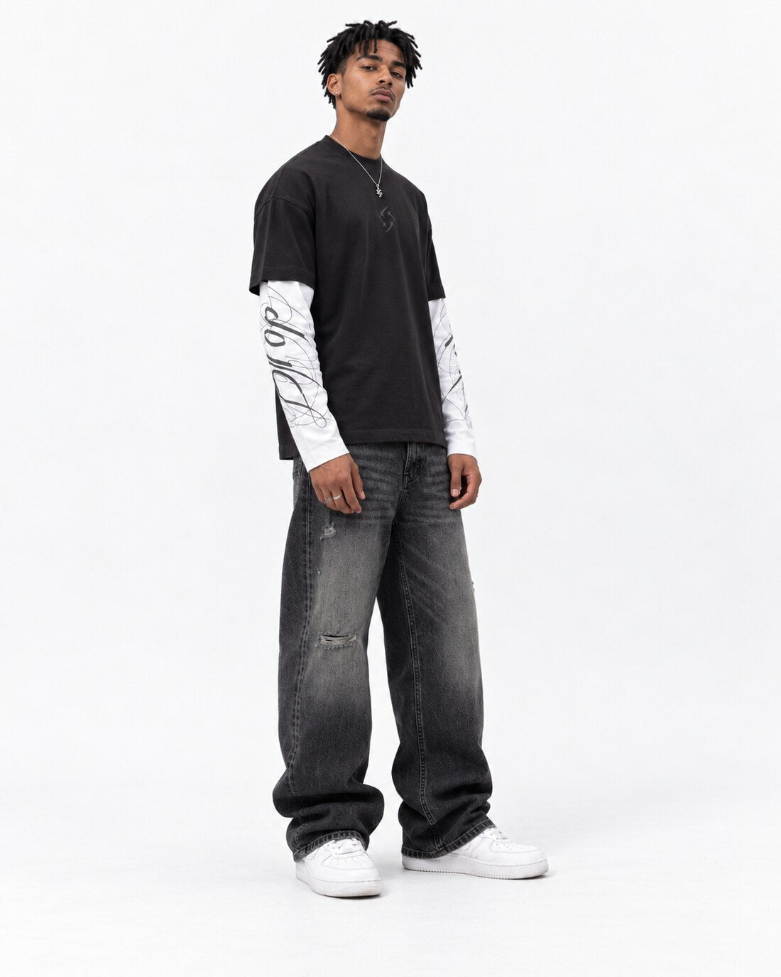 Heritage Long Sleeve — three-quarter front view on model